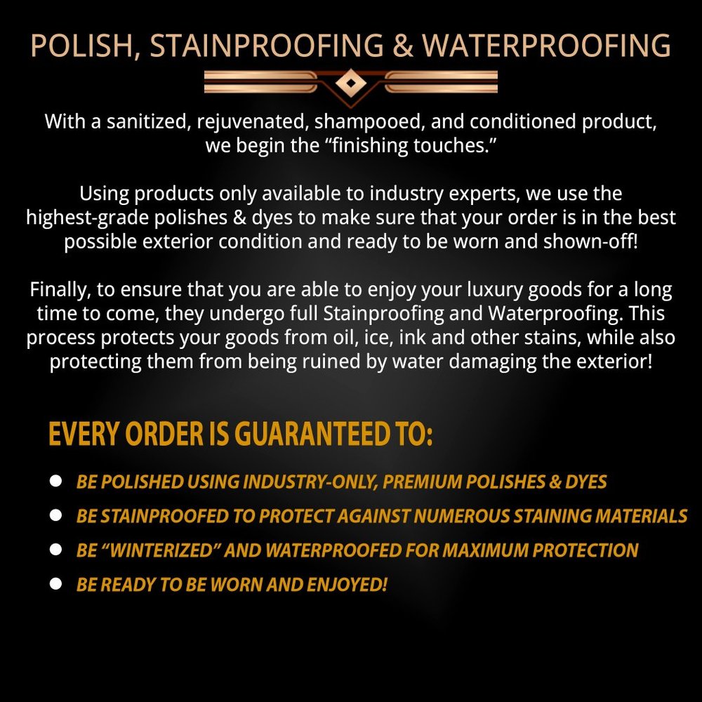 The Heeled Soles Detailed POLISHING, STAINPROOFING, & WATERPROOFING  Process!